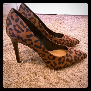 BCBGeneration Leopard Pumps